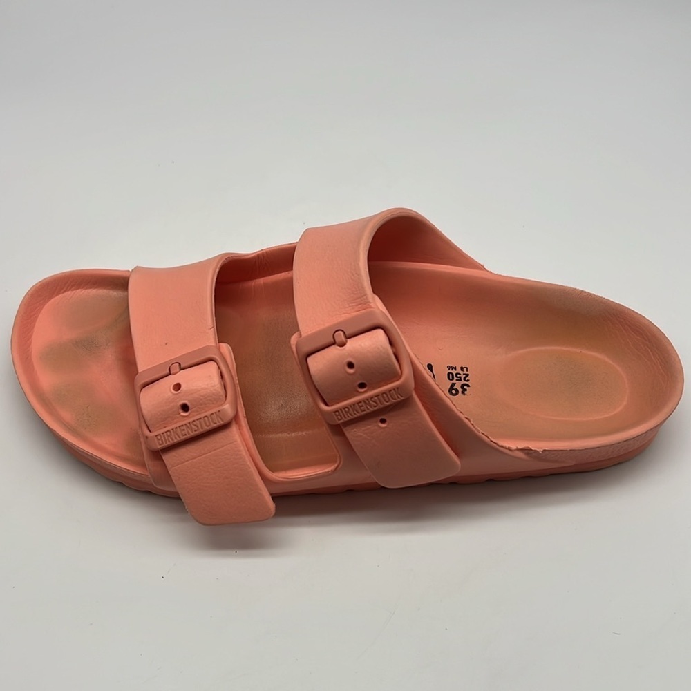 Birkenstock - Arizona Eva 2 Buckle Lightweight Coral Peach Slip On Sandal SZ 8 - Picture 11 of 15